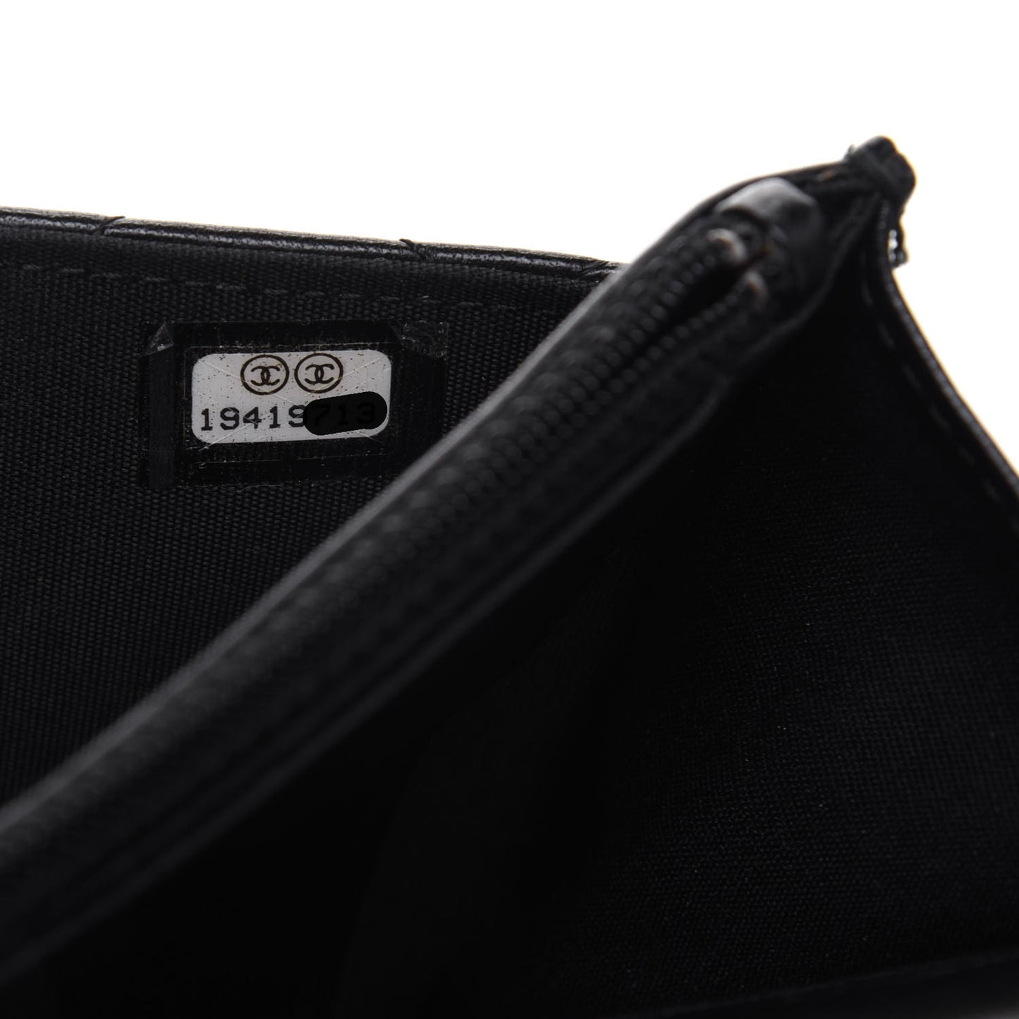 Lambskin Quilted Boy Wallet On Chain WOC Black