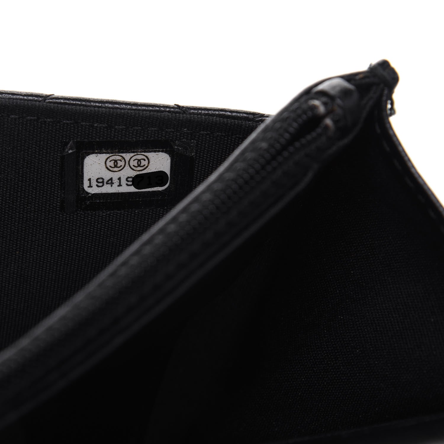 Chanel Lambskin Quilted Boy Wallet On Chain WOC Black 7 of 15