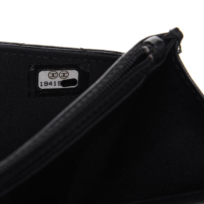 Chanel Lambskin Quilted Boy Wallet On Chain WOC Black 7 of 15