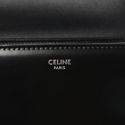 Celine Shiny Calfskin Teen Triomphe Black 6 of 9