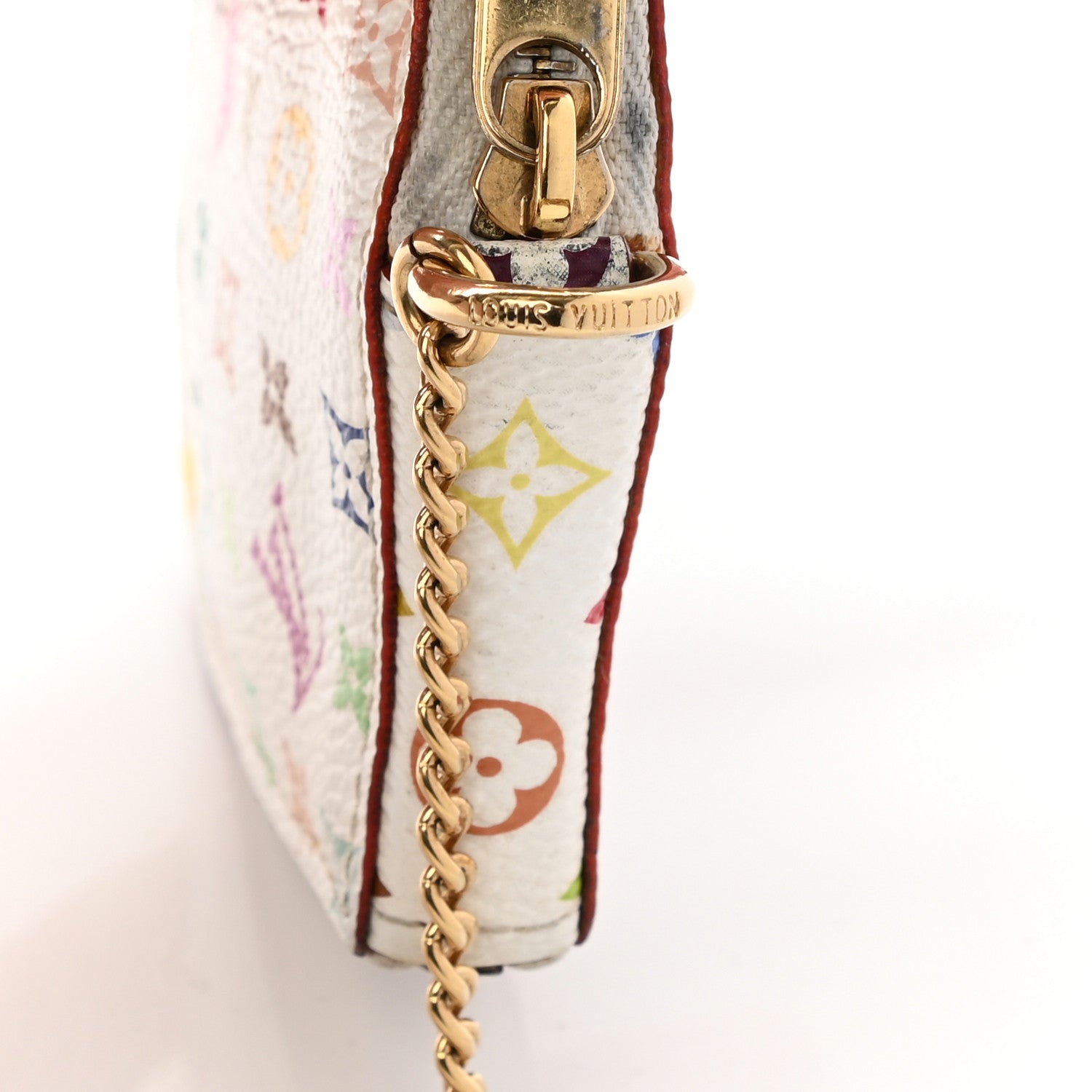 Louis Vuitton Monogram Multicolor Coeur Heart Coin Purse White 4 of 9