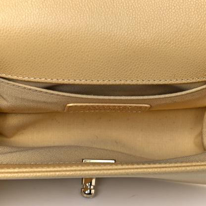 Chanel Caviar Quilted Small Boy Flap Yellow 4 of 8