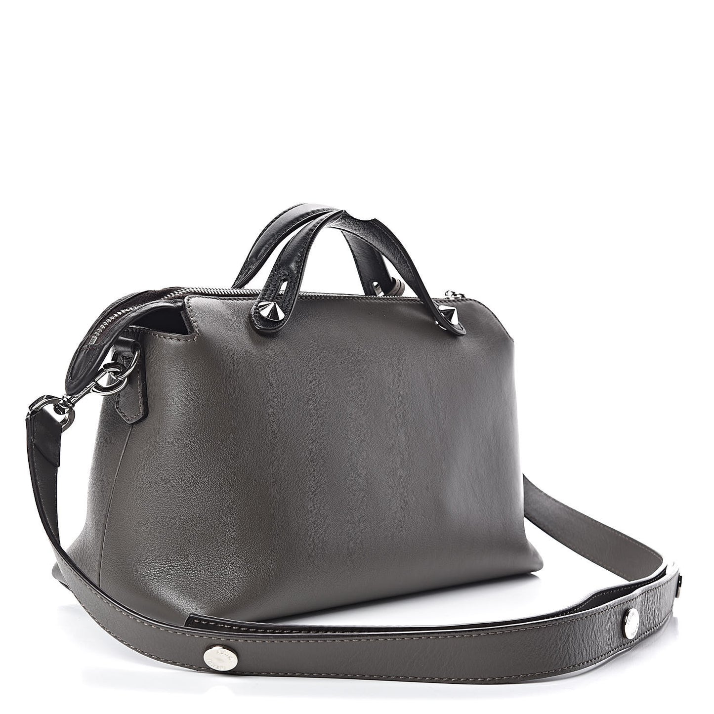 Vitello Dolce 4 Color Medium By The Way Boston Bag Carbone Grigio Polvere Multicolor