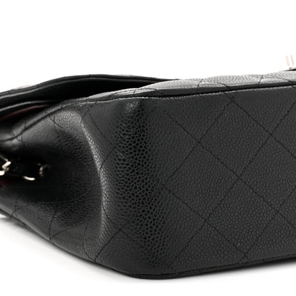 Chanel Caviar Quilted Jumbo Double Flap Black 9 of 10