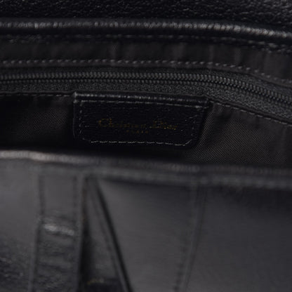 Christian Dior Calfskin Saddle Bag Black 6 of 7