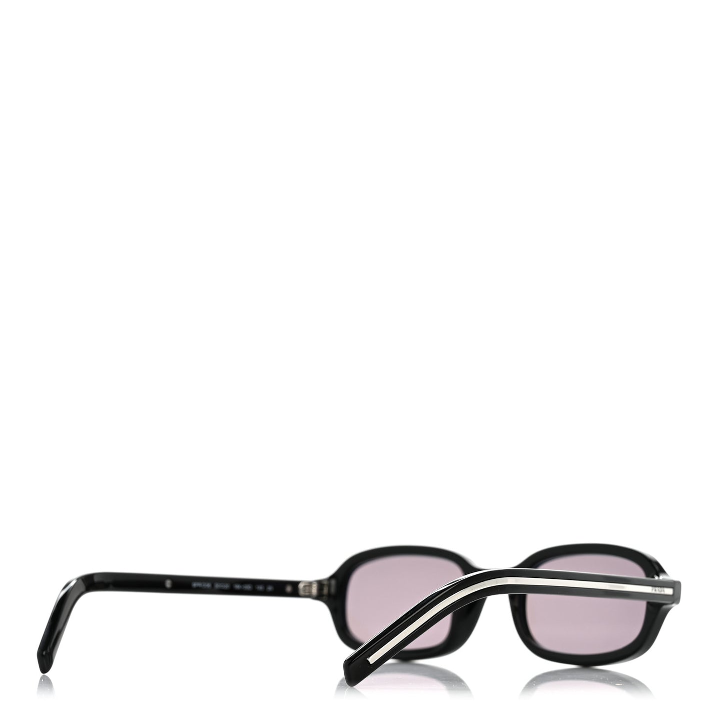 Acetate Oval Sunglasses SPR D06 Black