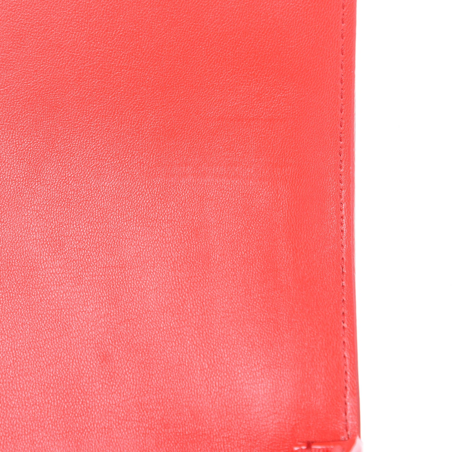 Patent 1983 Knight Check Link Shoulder Bag Bright Red