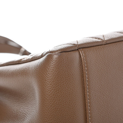 Chanel Caviar Grand Shopping Tote GST Khaki 9 of 10