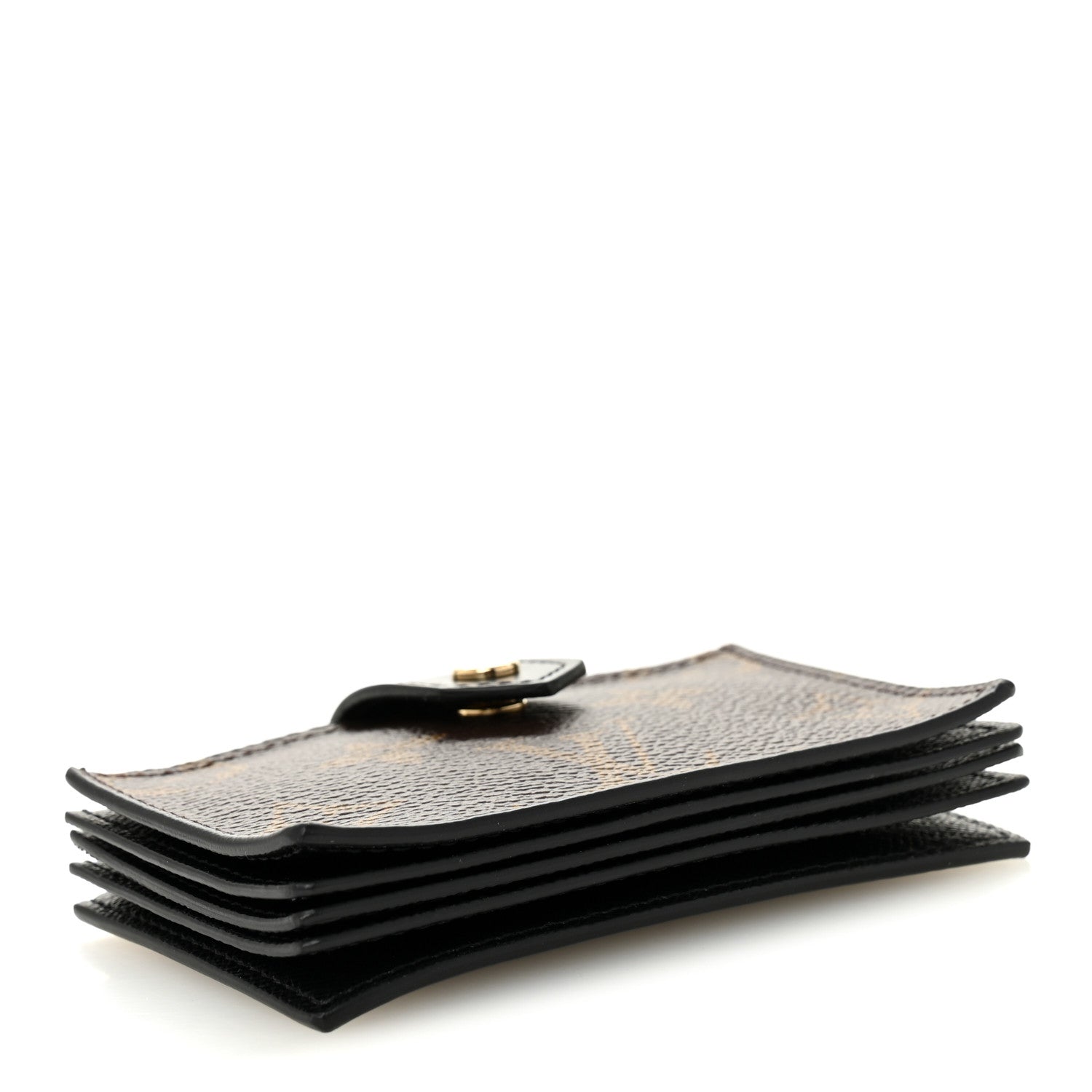 Louis Vuitton Monogram Gusset Card Holder Black 4 of 7