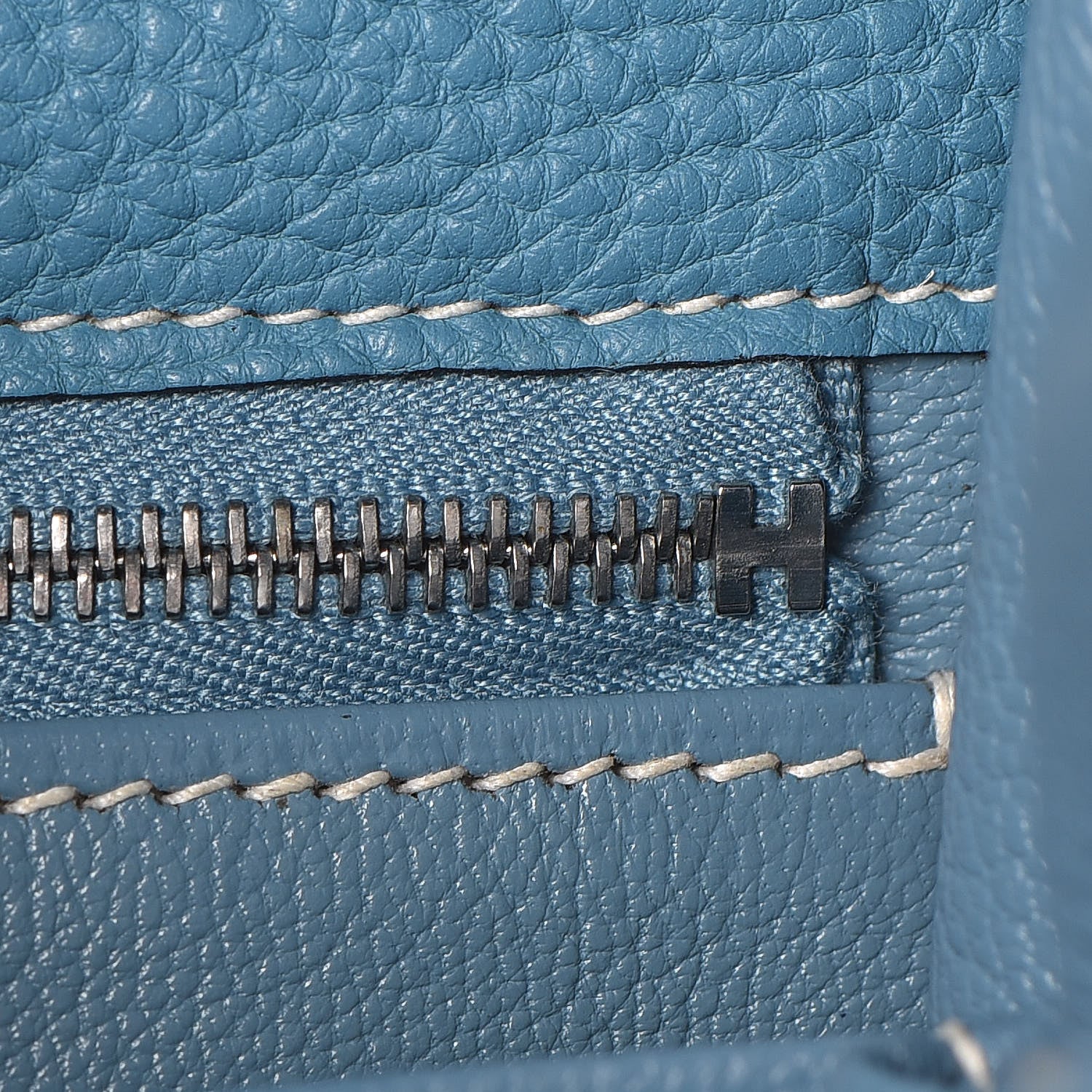 Hermes Togo Kelly Retourne 32 Blue Jean 26 of 43