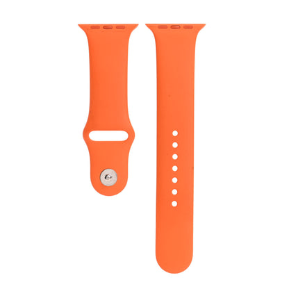 Hermes Silicone 44mm Apple Sports Watch Single Tour Band M/L Orange 1 of 5