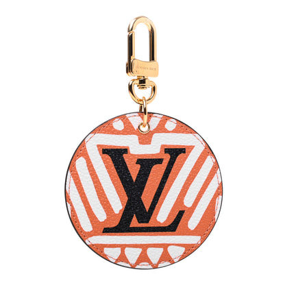 Louis Vuitton Monogram Giant Crafty Illustre Bag Charm Key Ring Creme Caramel 1 of 5