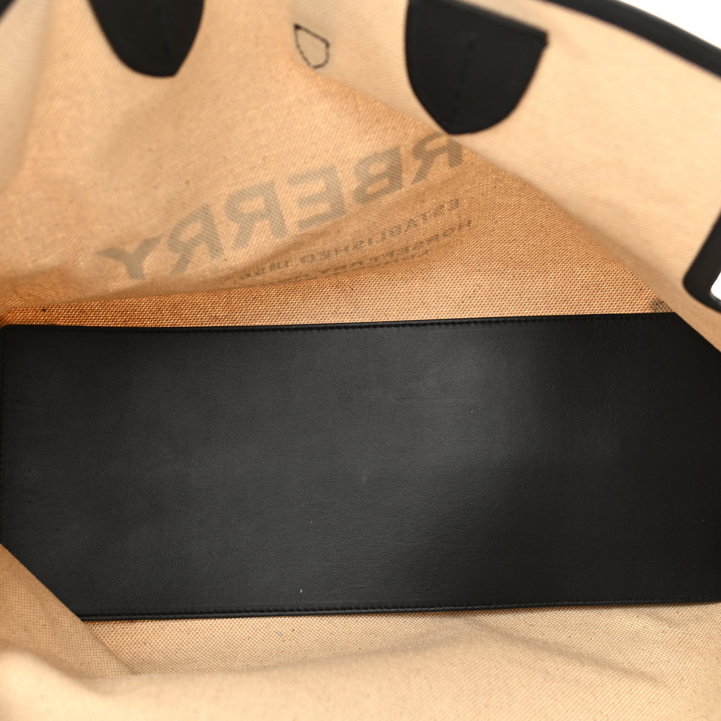 Cotton Soft Canvas Calfskin Medium Belt Tote Natural Black