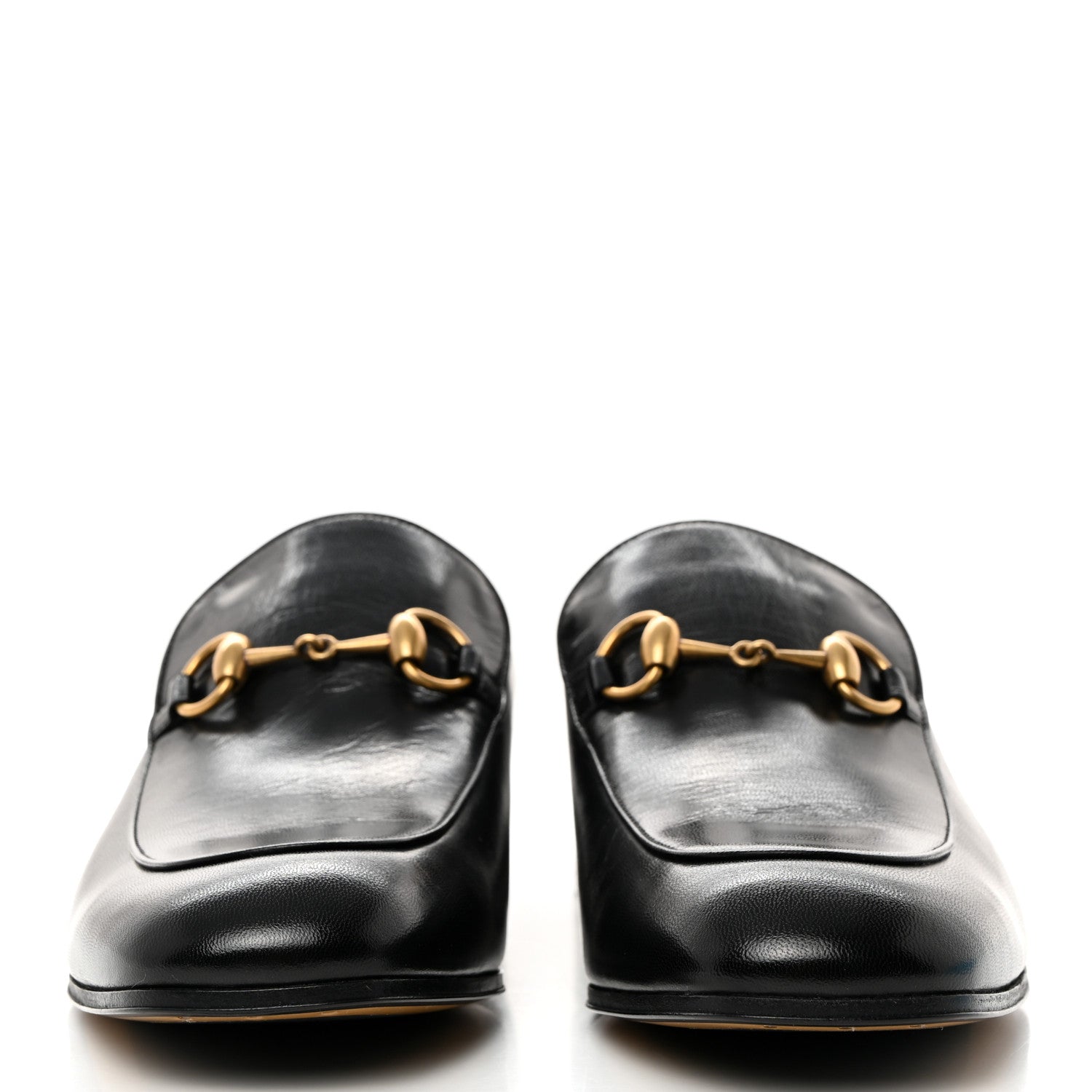 Gucci Goatskin Mens Horsebit Loafers 9.5 Black 2 of 9