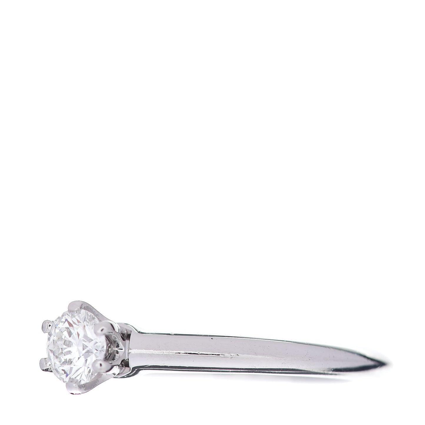 Platinum Diamond .31ct Solitaire Engagement Ring 51 5.75