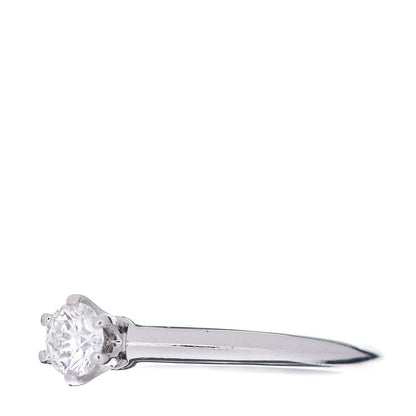 Tiffany Platinum Diamond .31ct Solitaire Engagement Ring 51 5.75 3 of 5