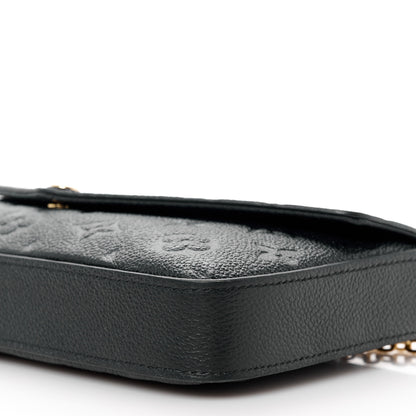 Louis Vuitton Empreinte Pochette Felicie Chain Wallet Black 14 of 15