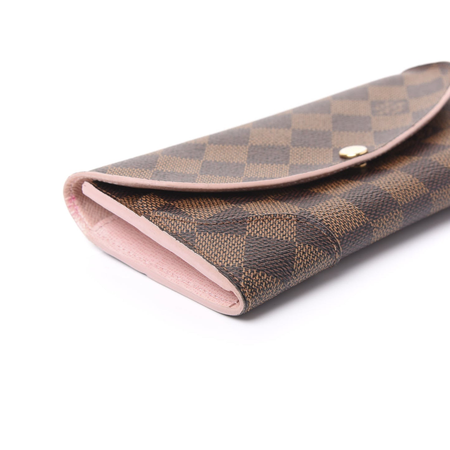 Damier Ebene Caissa Wallet Rose Ballerine