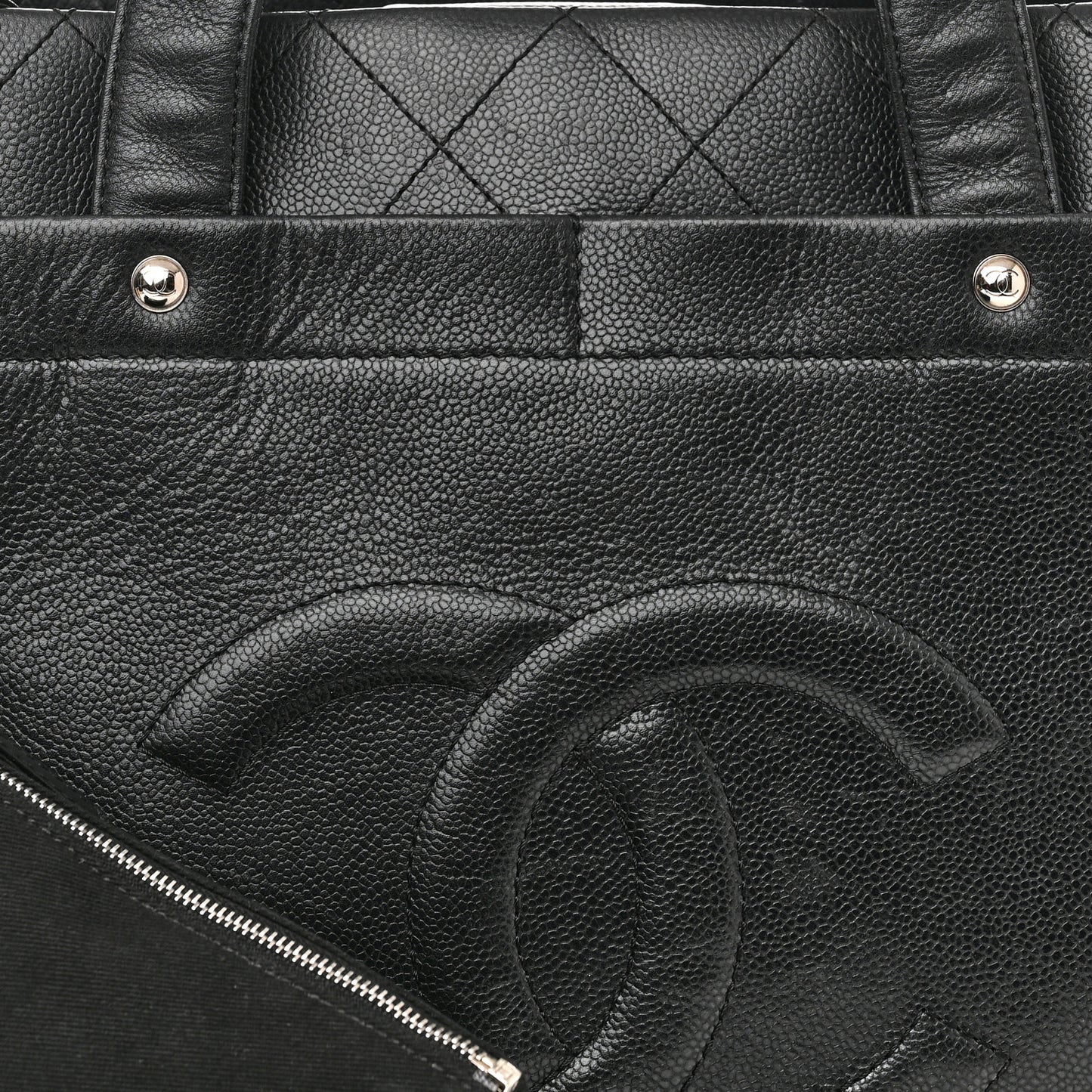Caviar Executive Cerf Shopper Tote Black