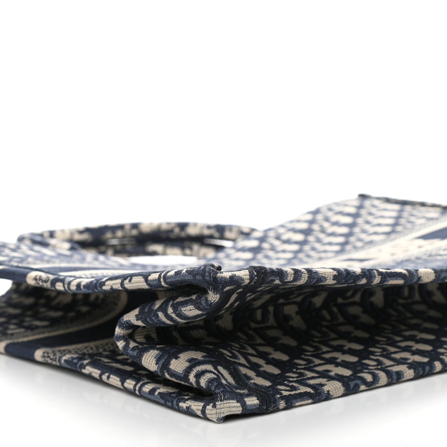 Oblique Book Tote Blue Multicolor
