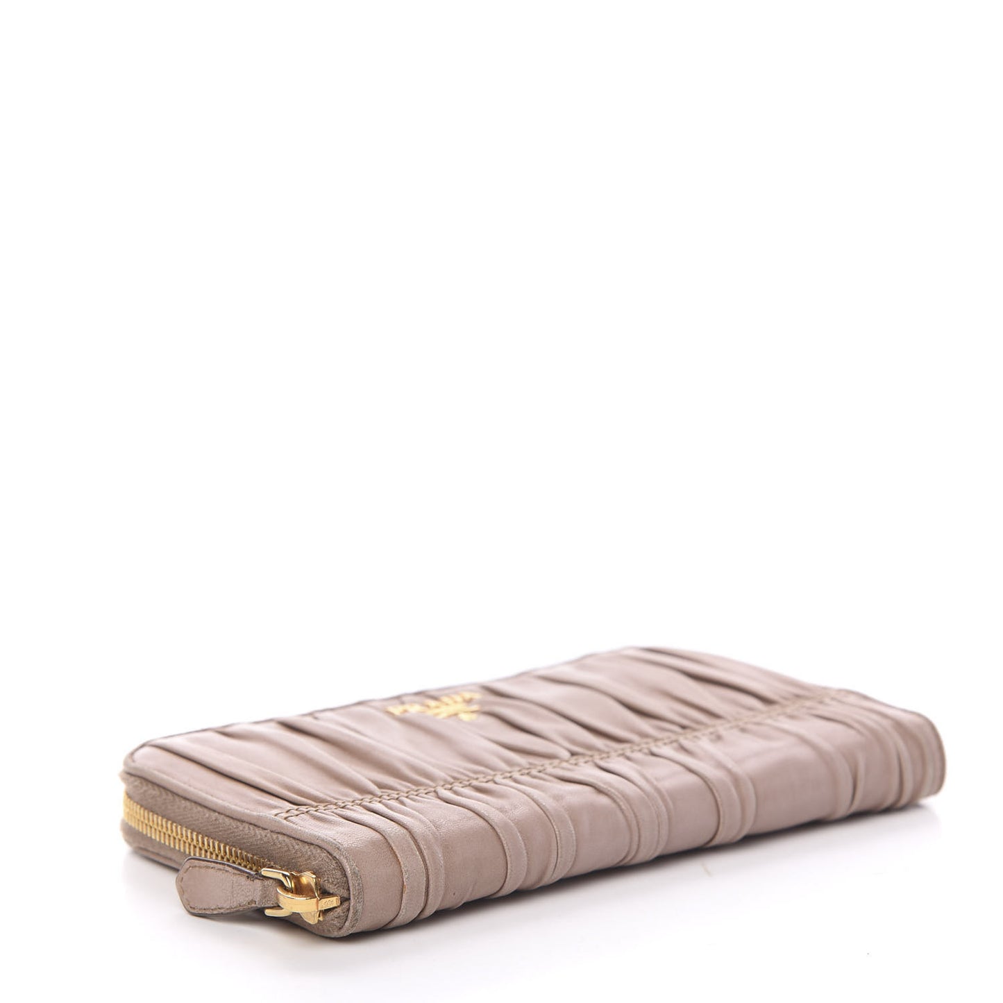 Nappa Gaufre Zip Around Wallet Cammeo