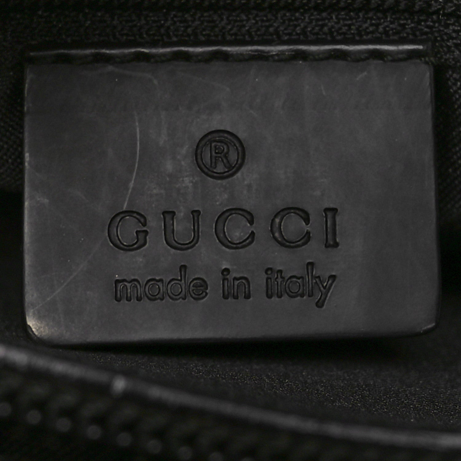 Gucci Nylon Monogram Bamboo Handle Bag Black 7 of 11