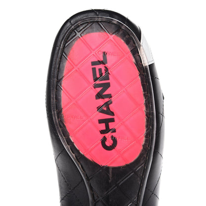 Chanel Lambskin Cambon Quilted Ballerina Flats 38.5 Black 8 of 11