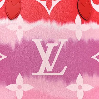 Louis Vuitton Monogram Escale Neverfull MM Rouge 9 of 11
