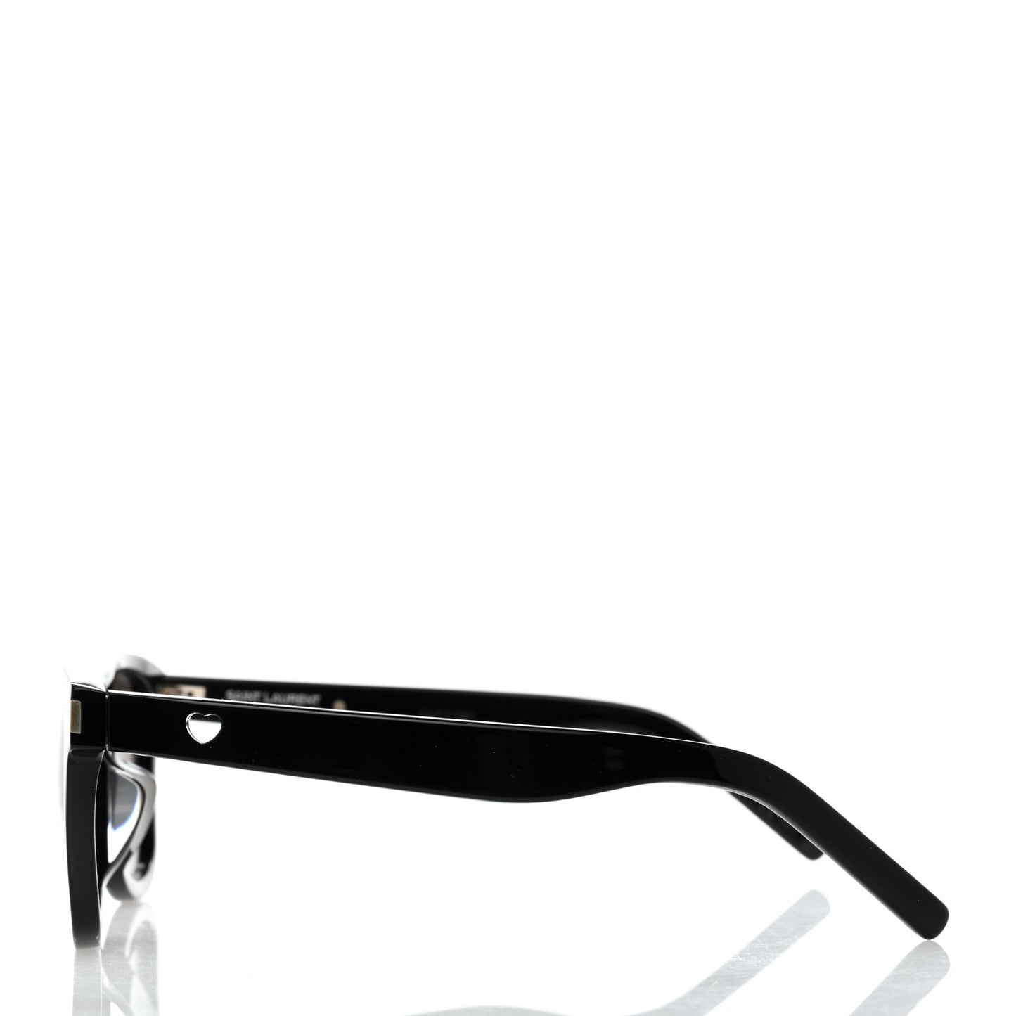 Acetate Heart Perf SL51 Sunglasses Black
