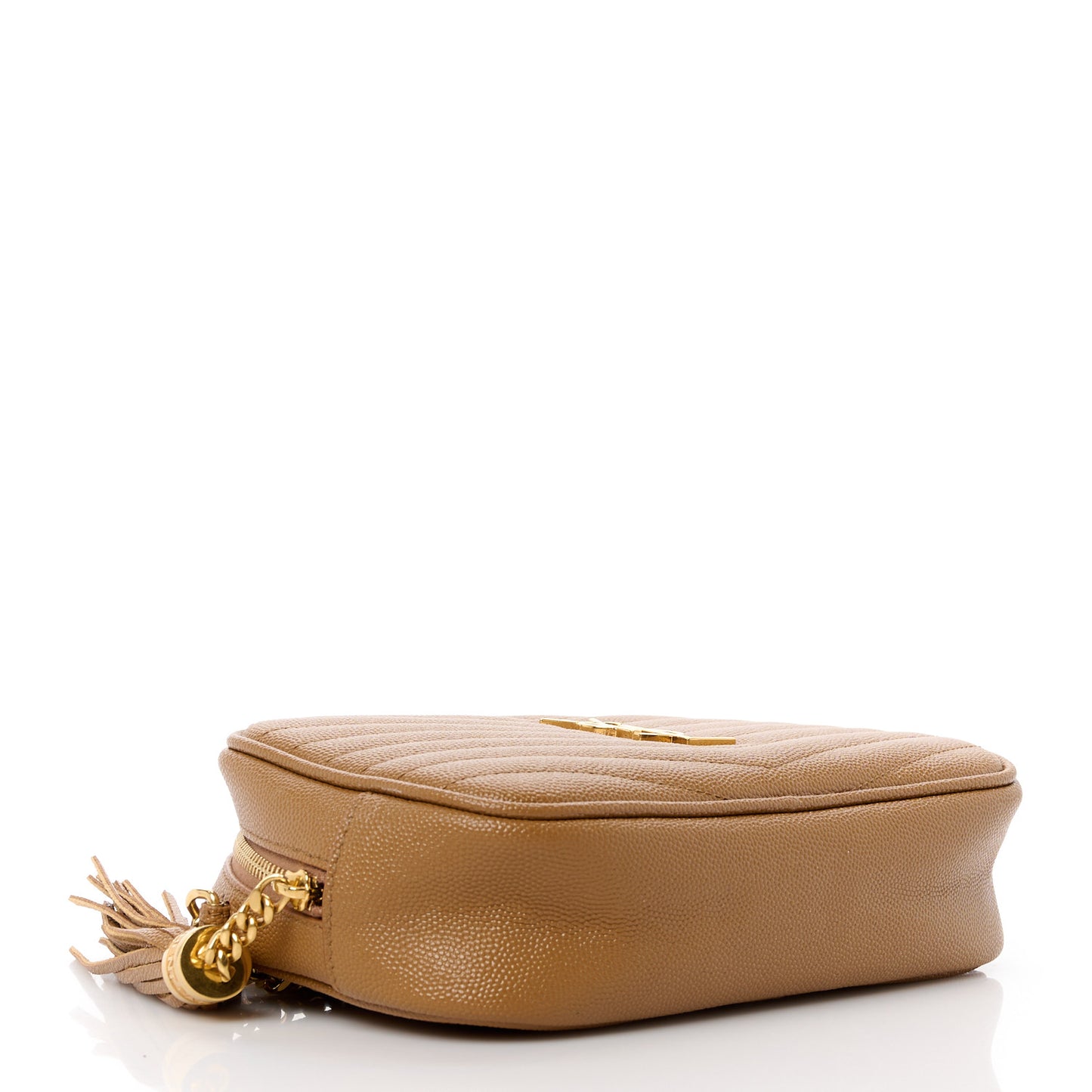 Grain De Poudre Matelasse Monogram Mini Lou Camera Bag Dark Natural