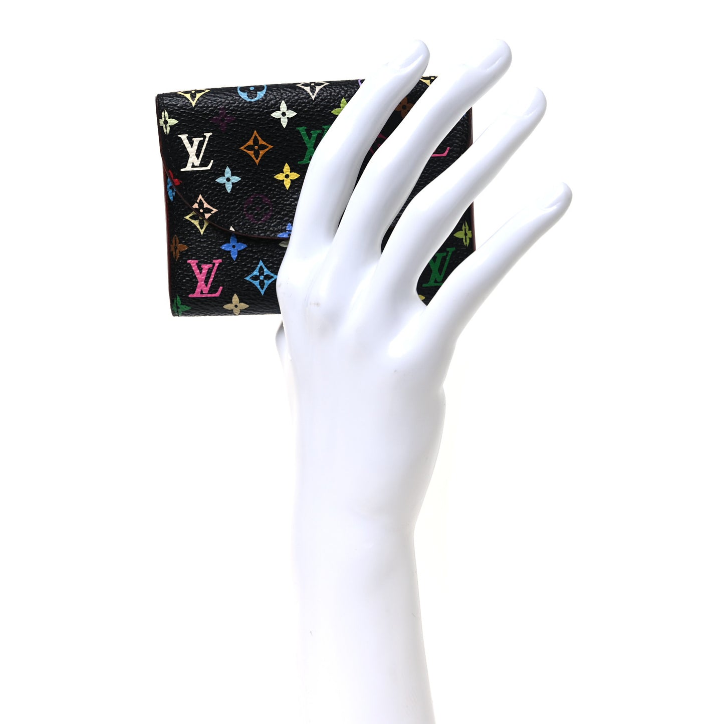 Monogram Multicolor Business Card Holder Black Grenade