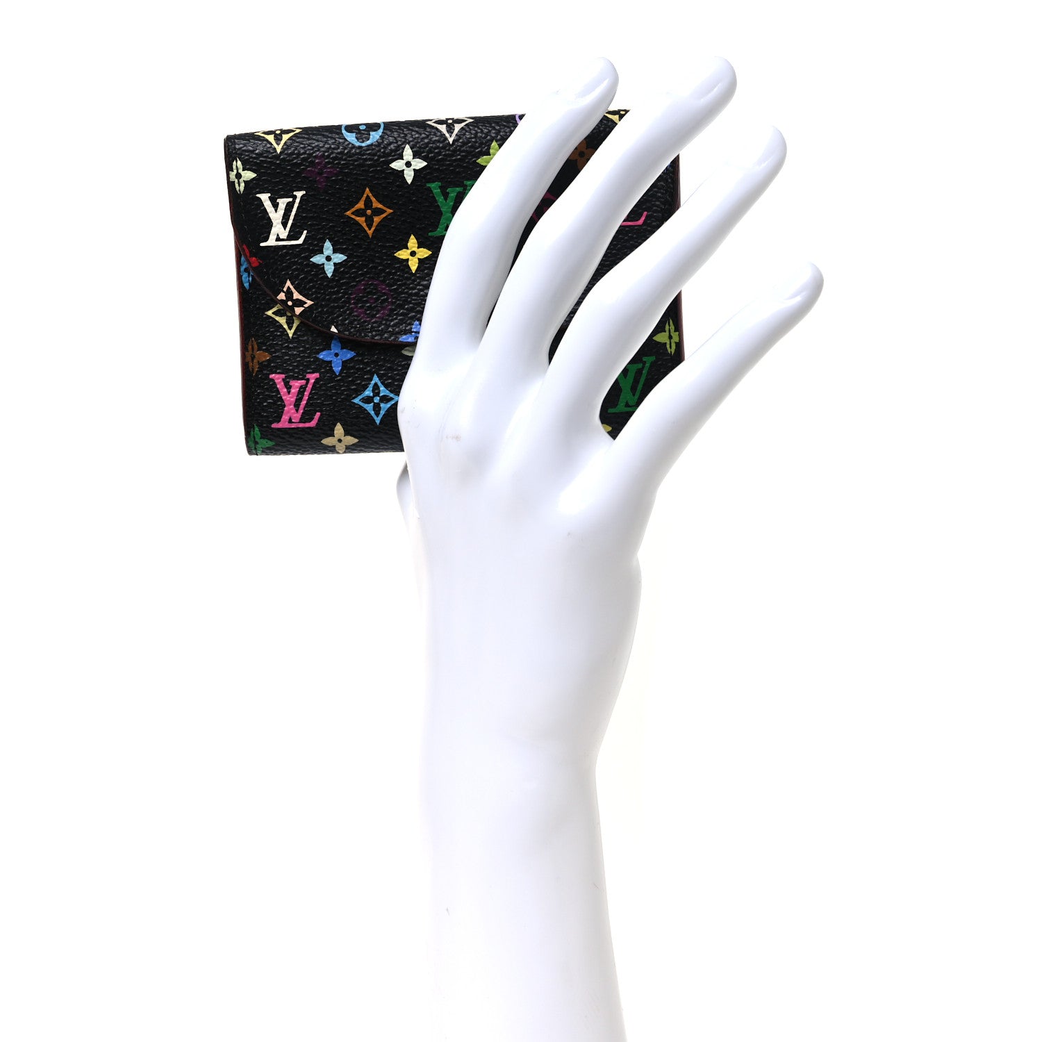 Louis Vuitton Monogram Multicolor Business Card Holder Black Grenade 2 of 8