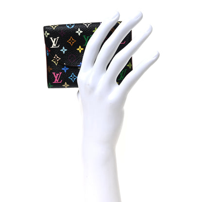 Louis Vuitton Monogram Multicolor Business Card Holder Black Grenade 2 of 8