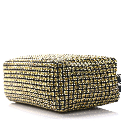 Alexander Wang Mesh Crystal Rhinestone Mini Heiress Pouch Porcelain 8 of 9