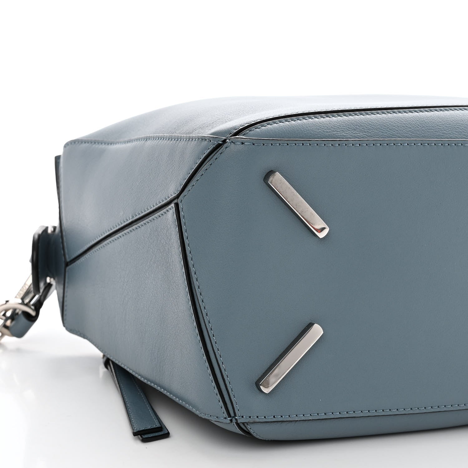 Loewe Calfskin Medium Puzzle Bag Stone Blue 8 of 9