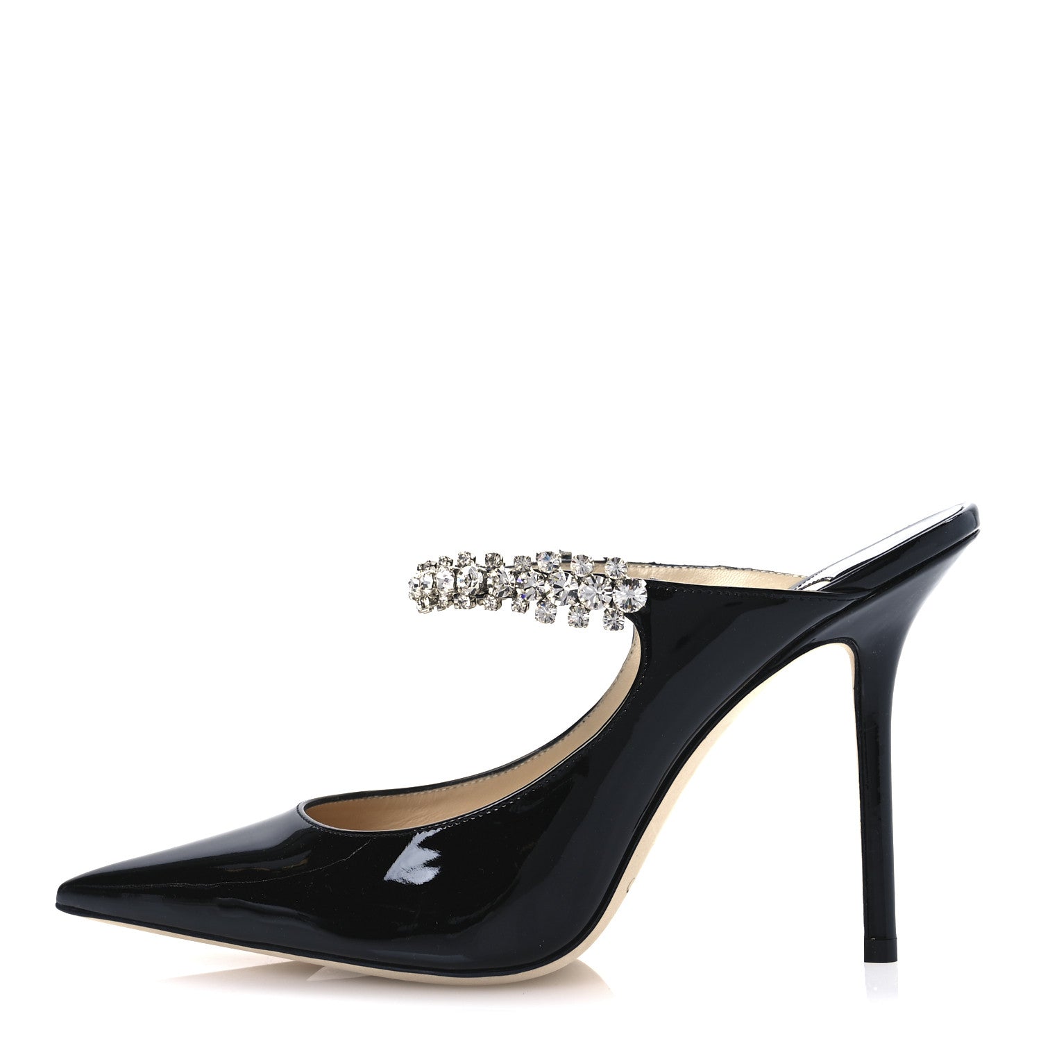 Jimmy Choo Patent Crystal Bing 100 Pumps 36 Black 39.5 Black 1 of 11