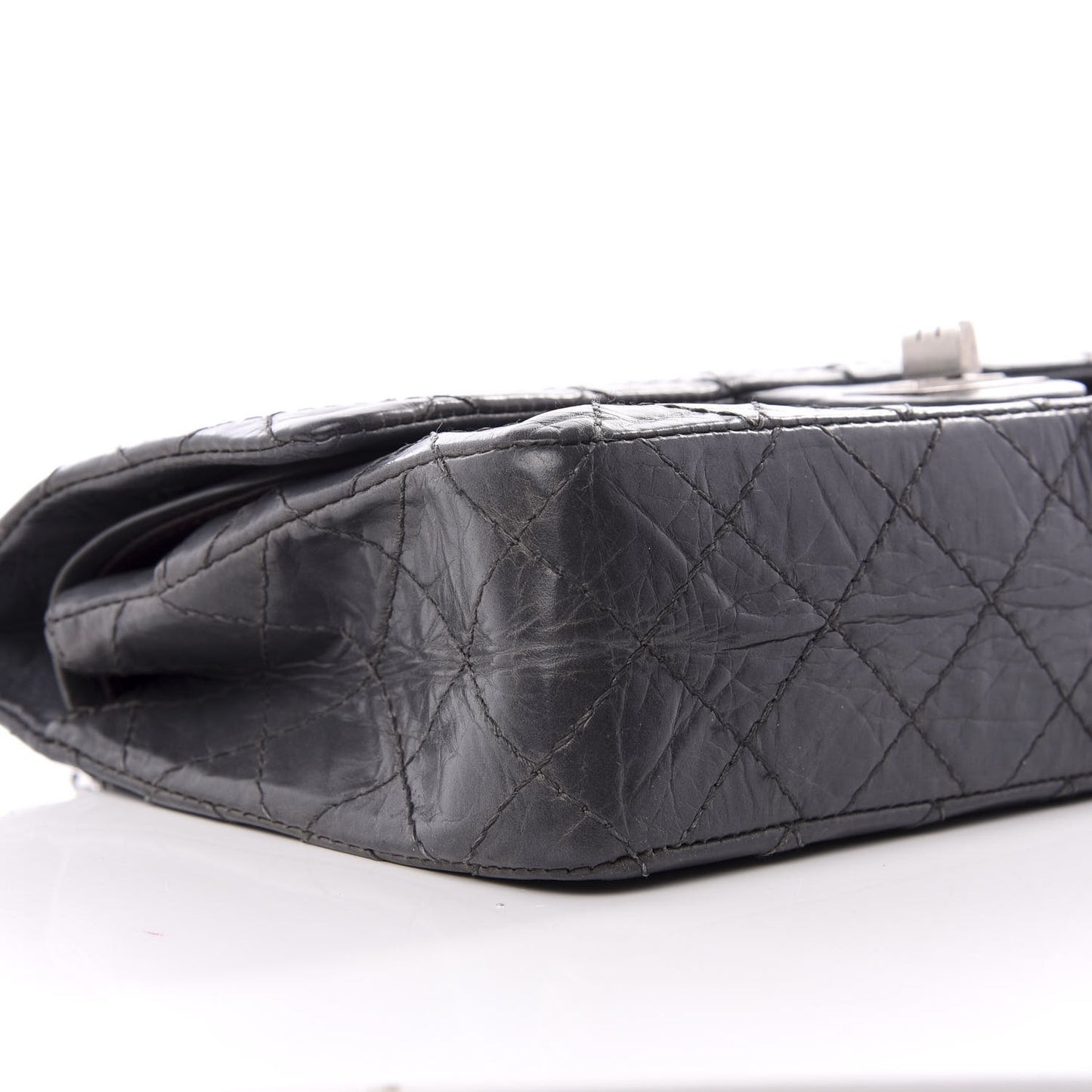 Aged Calfskin Quilted 50th Anniversary 2.55 Reissue 225 Flap Gris
