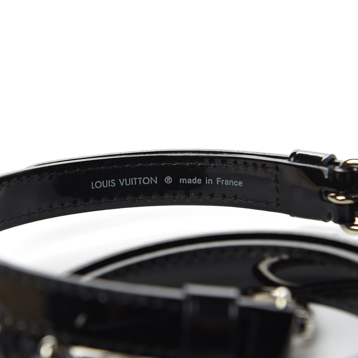 Louis Vuitton Patent 16mm Adjustable Shoulder Strap Black 3 of 4