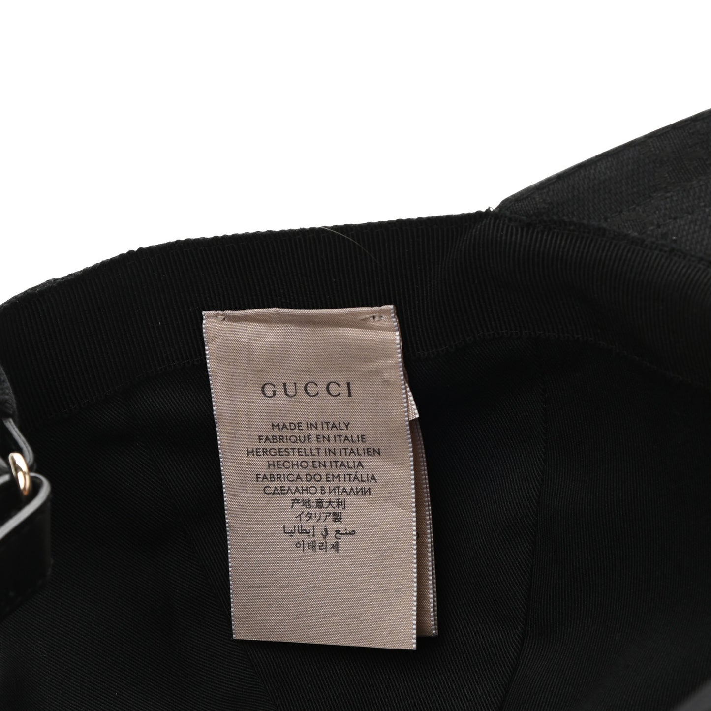 Monogram Web Baseball Hat M Black