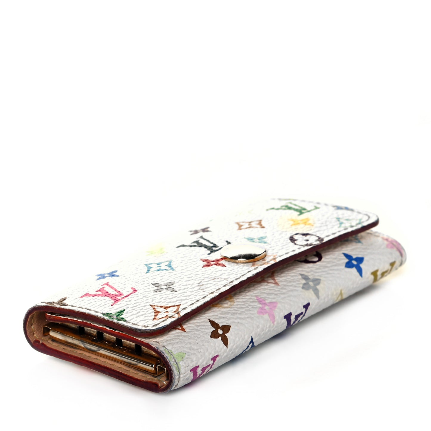 Monogram Multicolor Multicles 4 Key Holder White