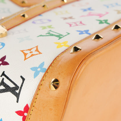 Louis Vuitton Monogram Multicolor Alma White 10 of 11