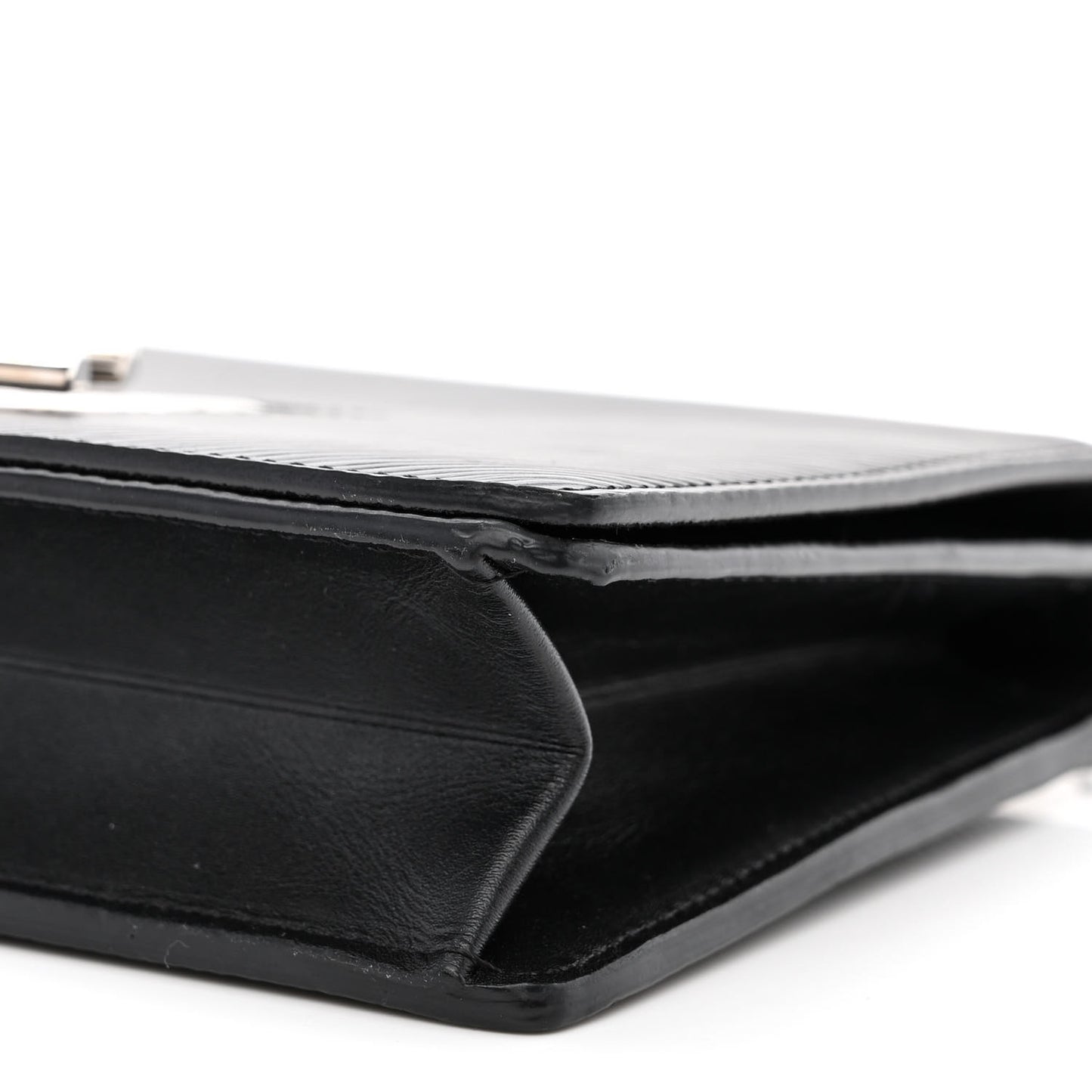 Epi Twist Belt Chain Wallet Black