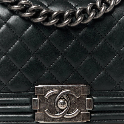 Chanel Lambskin Quilted Small Boy Flap Black 8 of 10