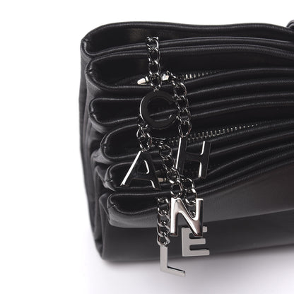 Chanel Lambskin Accordion Globe Clutch Black 14 of 17