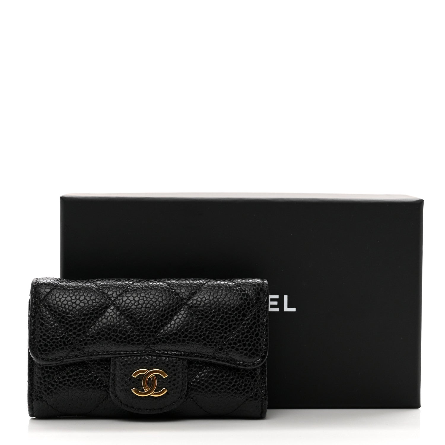 Chanel Caviar Quilted 6 Key Holder Black 8 of 8