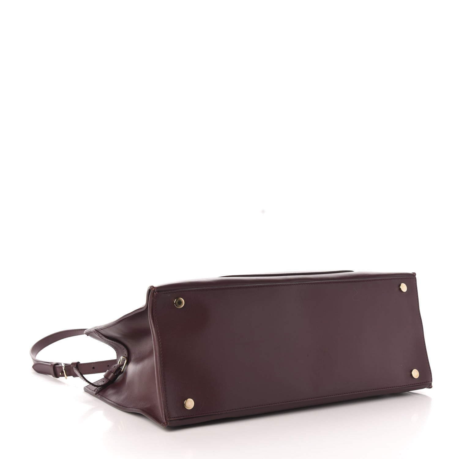 Balenciaga Calfskin Padlock Work S Bag Rouge Acajou 4 of 10