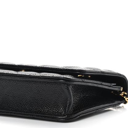 Chanel Caviar Quilted Wallet On Chain WOC Black 11 of 12