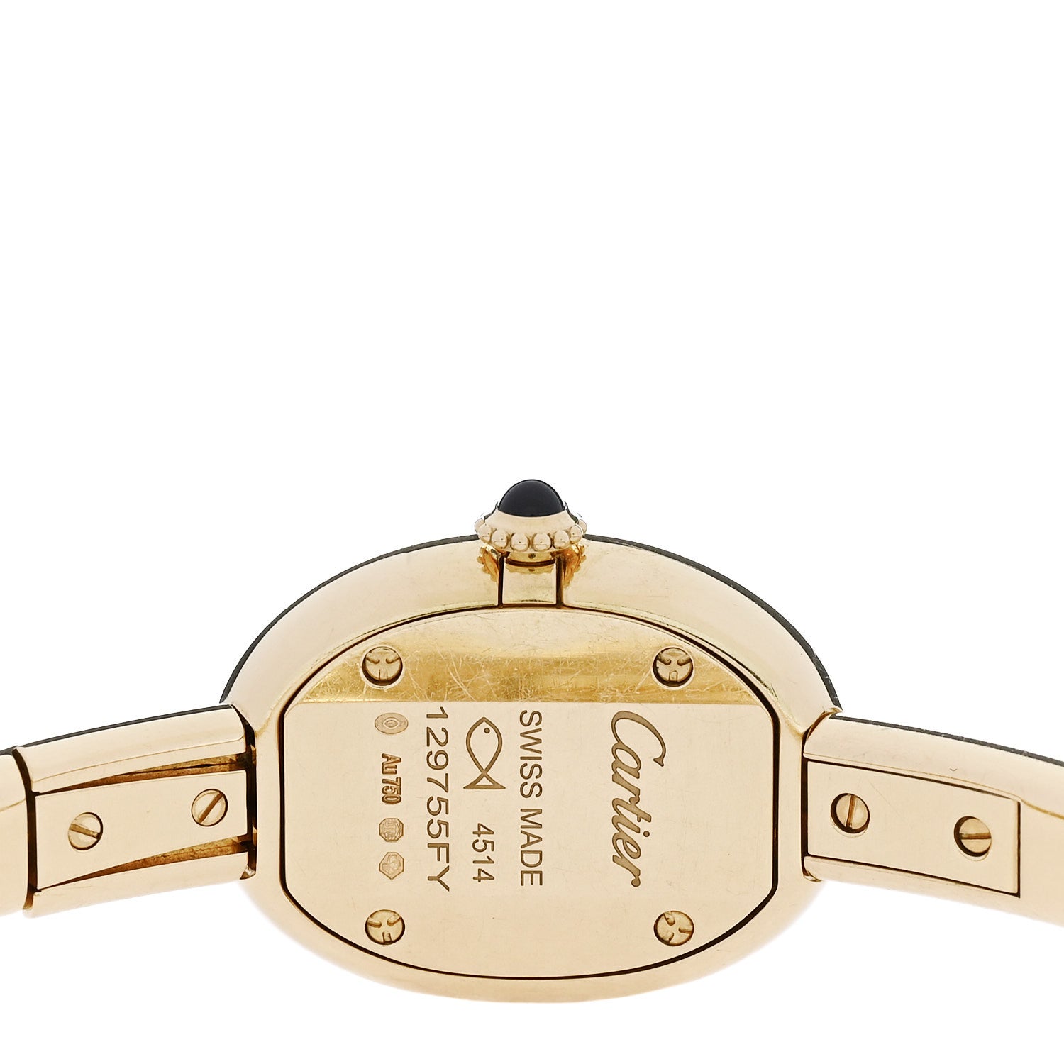 Cartier 18K Yellow Gold 19mm Baignoire Quartz Watch 1747475