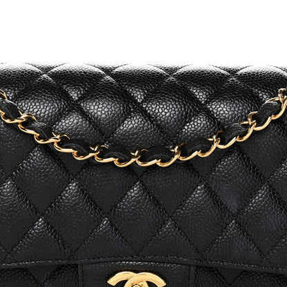 Chanel Caviar Quilted Medium Double Flap Black 8 of 10
