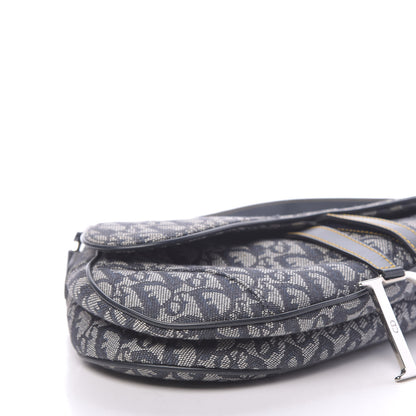 Christian Dior Monogram Saddle Bag Blue 10 of 11